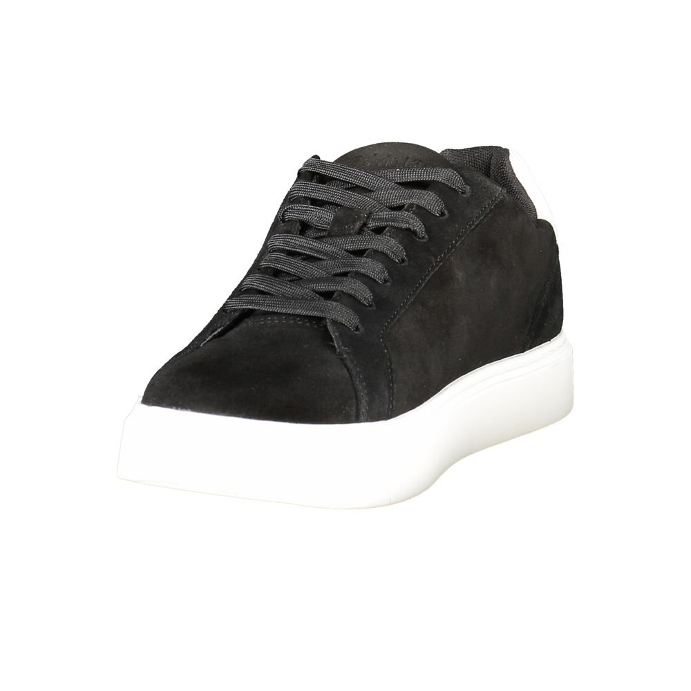 Casual Black Leather Men's Sneaker designed by Calvin Klein - Image 3