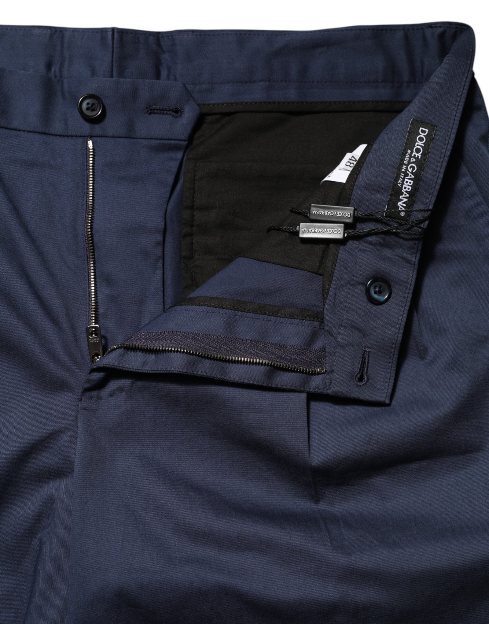 Chic Blue Cotton Bermuda Shorts designed by Dolce&Gabbana - Image 5