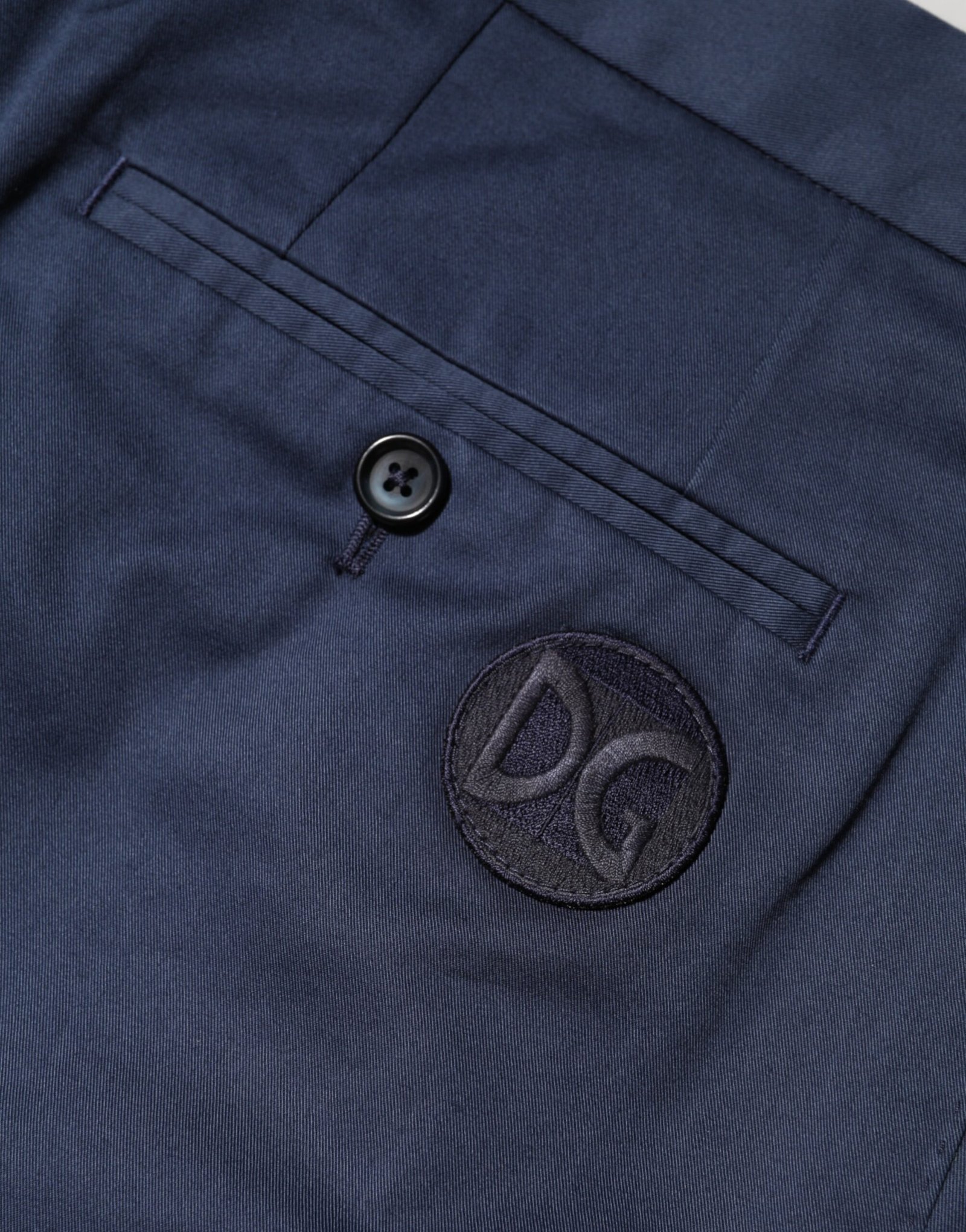 Chic Blue Cotton Bermuda Shorts designed by Dolce&Gabbana - Image 6