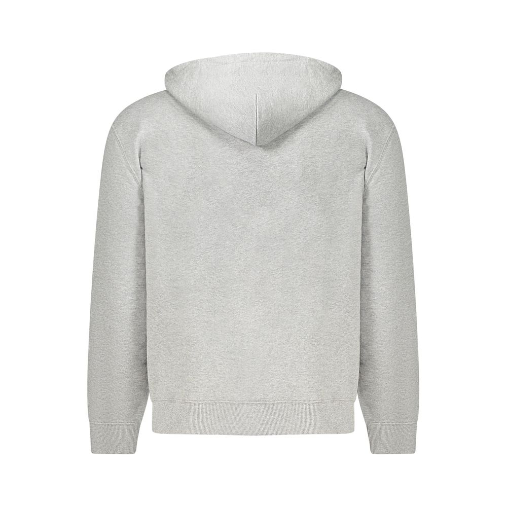 "Grigio Cotton Men's Sweatshirt with Hood" - Image 2
