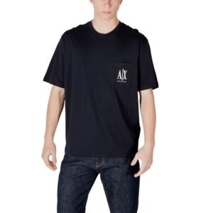 Stylish Blue Soft Cotton T-Shirt designed by Armani Exchange