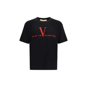 Stylish Black Soft Cotton T-Shirt designed by Valentino Garavani
