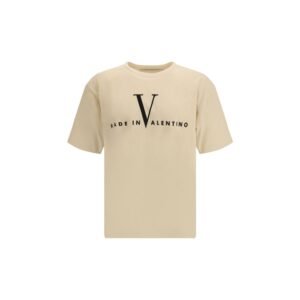 Chic Beige Soft Cotton T-Shirt designed by Valentino Garavani