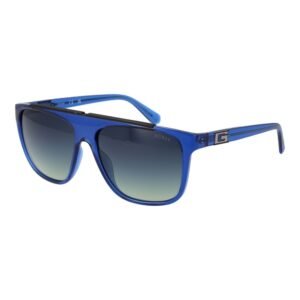 Trendy Blue Stainless Steel Sunglasses designed by Guess
