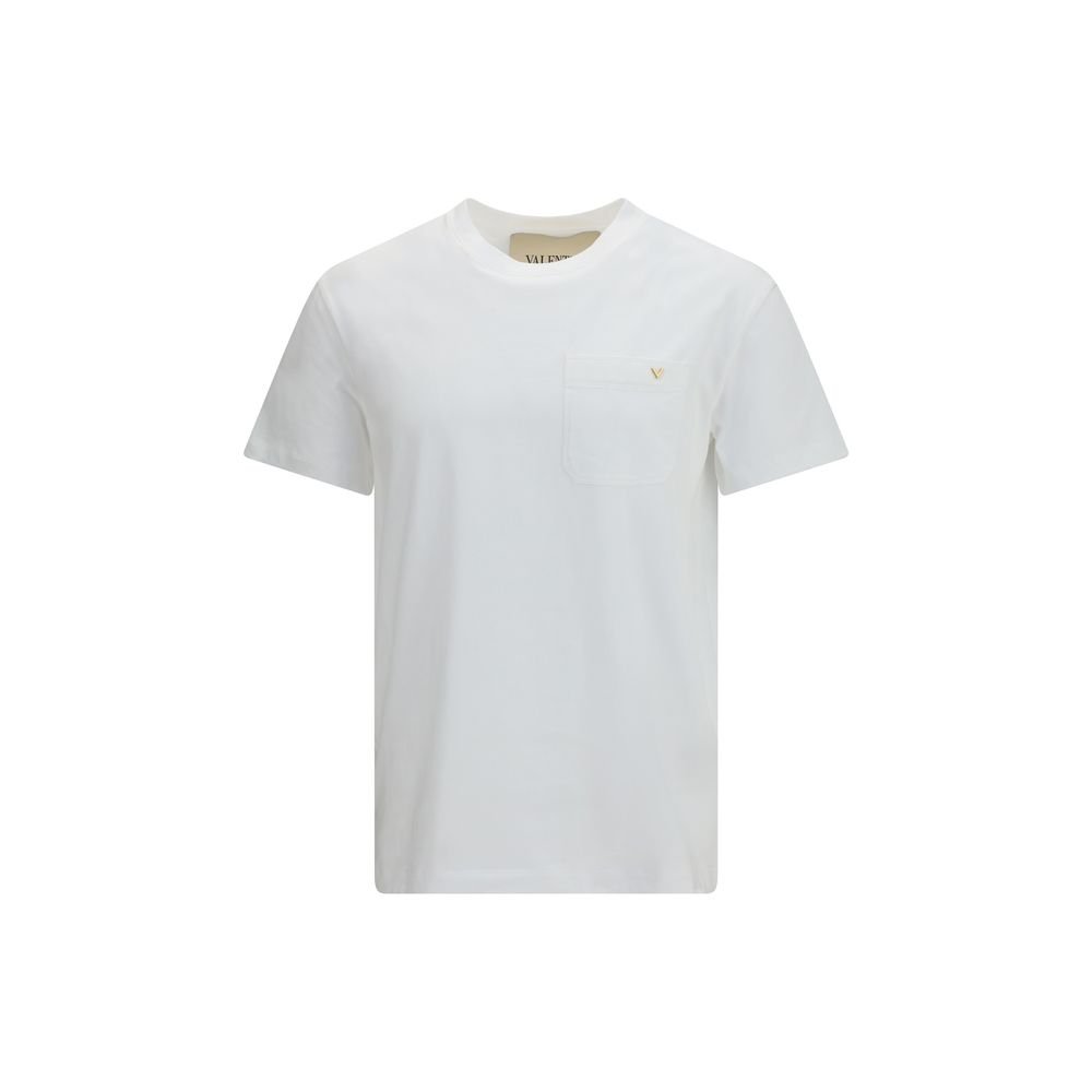 Chic White Cotton T-Shirt designed by Valentino Garavani