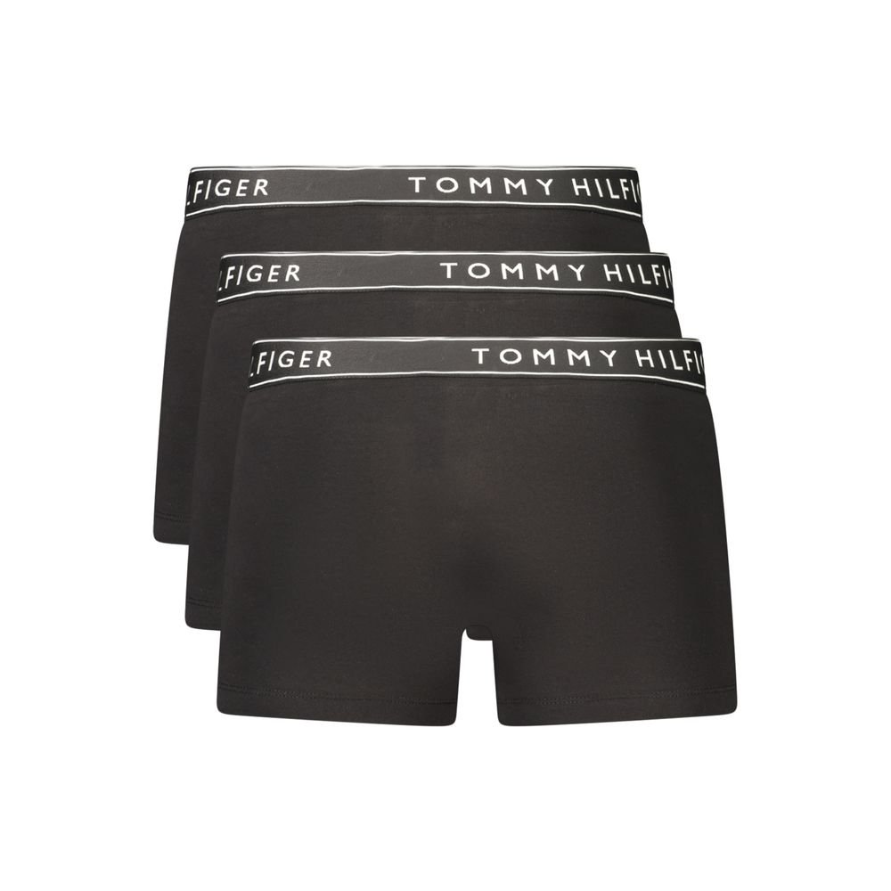 Black Cotton Mens Boxer Underwear designed by Tommy Hilfiger - Image 2