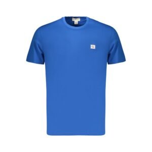 Blue Cotton Men's T-Shirt