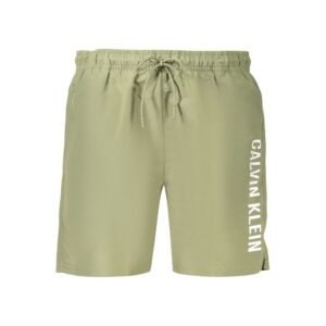 Green Polyester Mens Swim designed by Calvin Klein
