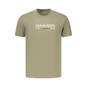 Green Cotton Men's T-Shirt