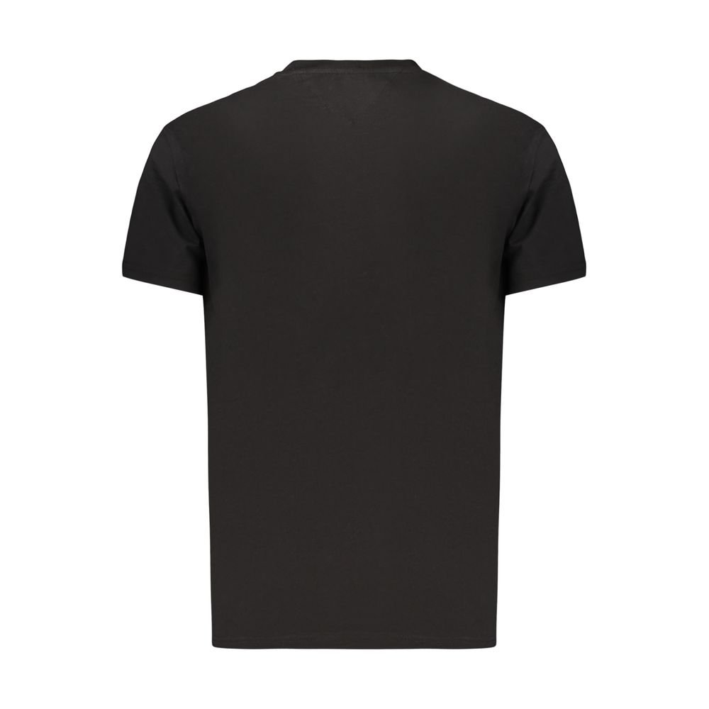 Black Cotton Mens T-Shirt - Image 2