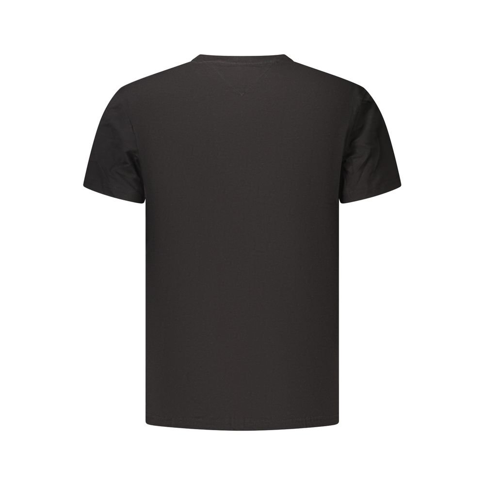 Black Cotton Men's T-Shirt - Image 2