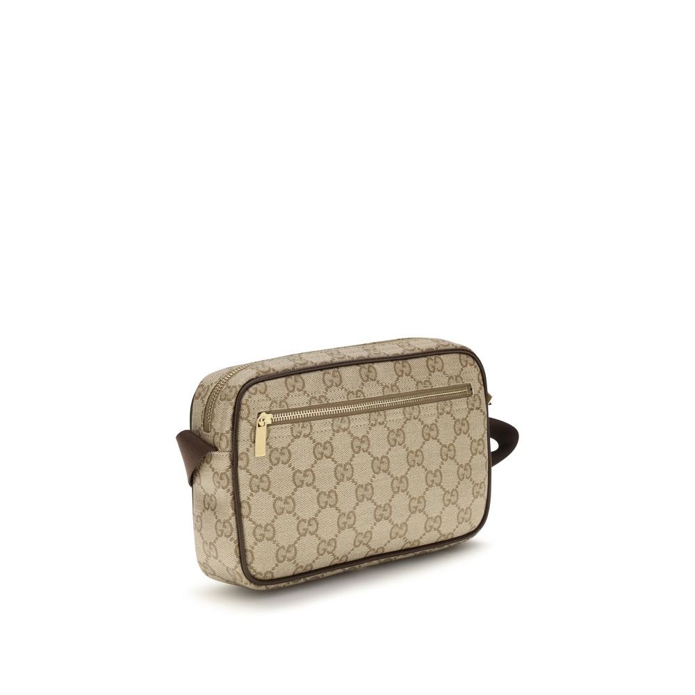 Elegant Beige Cotton GG Shoulder Bag designed by Gucci - Image 3