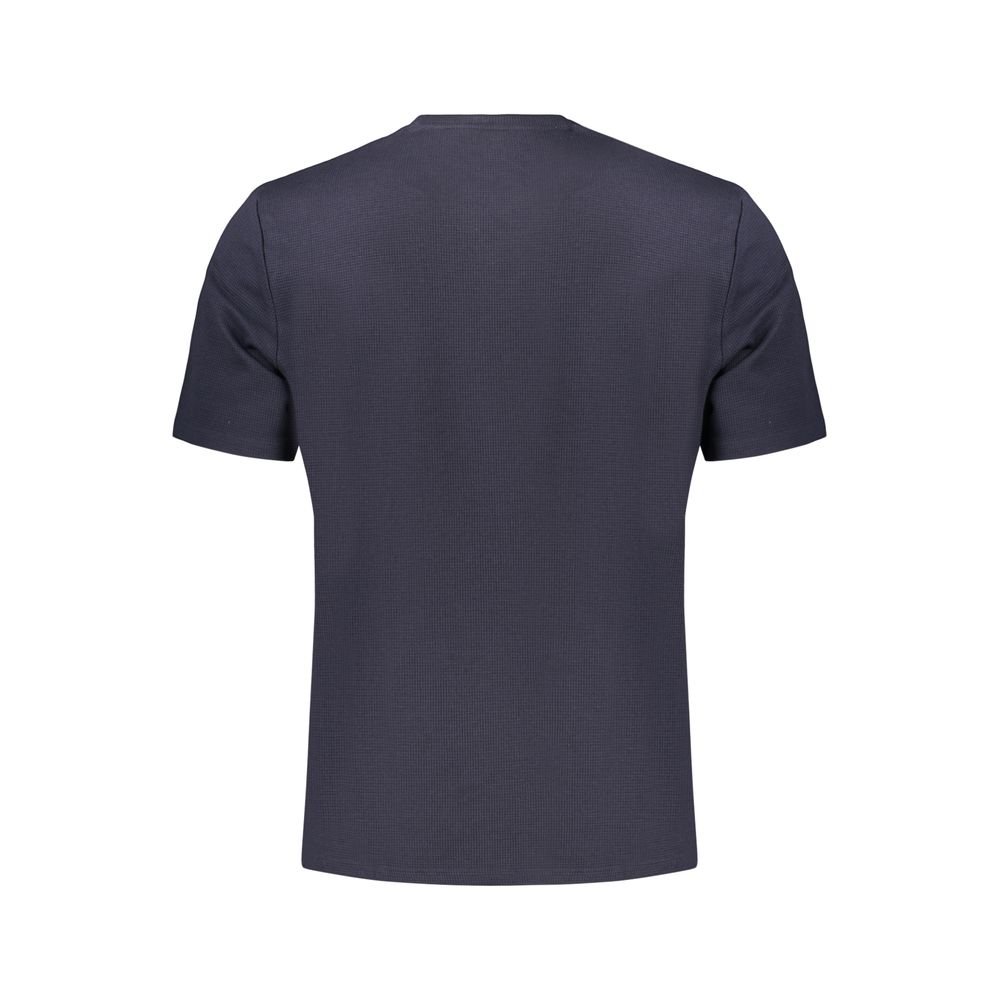 Smart Blue Cotton Men's T-Shirt designed by Hugo Boss - Image 2