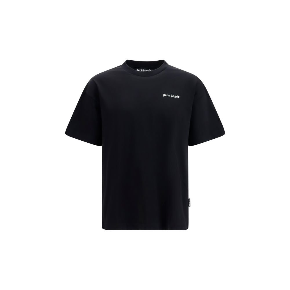 Trendy Black Soft Cotton Logo T-Shirt designed by Palm Angels