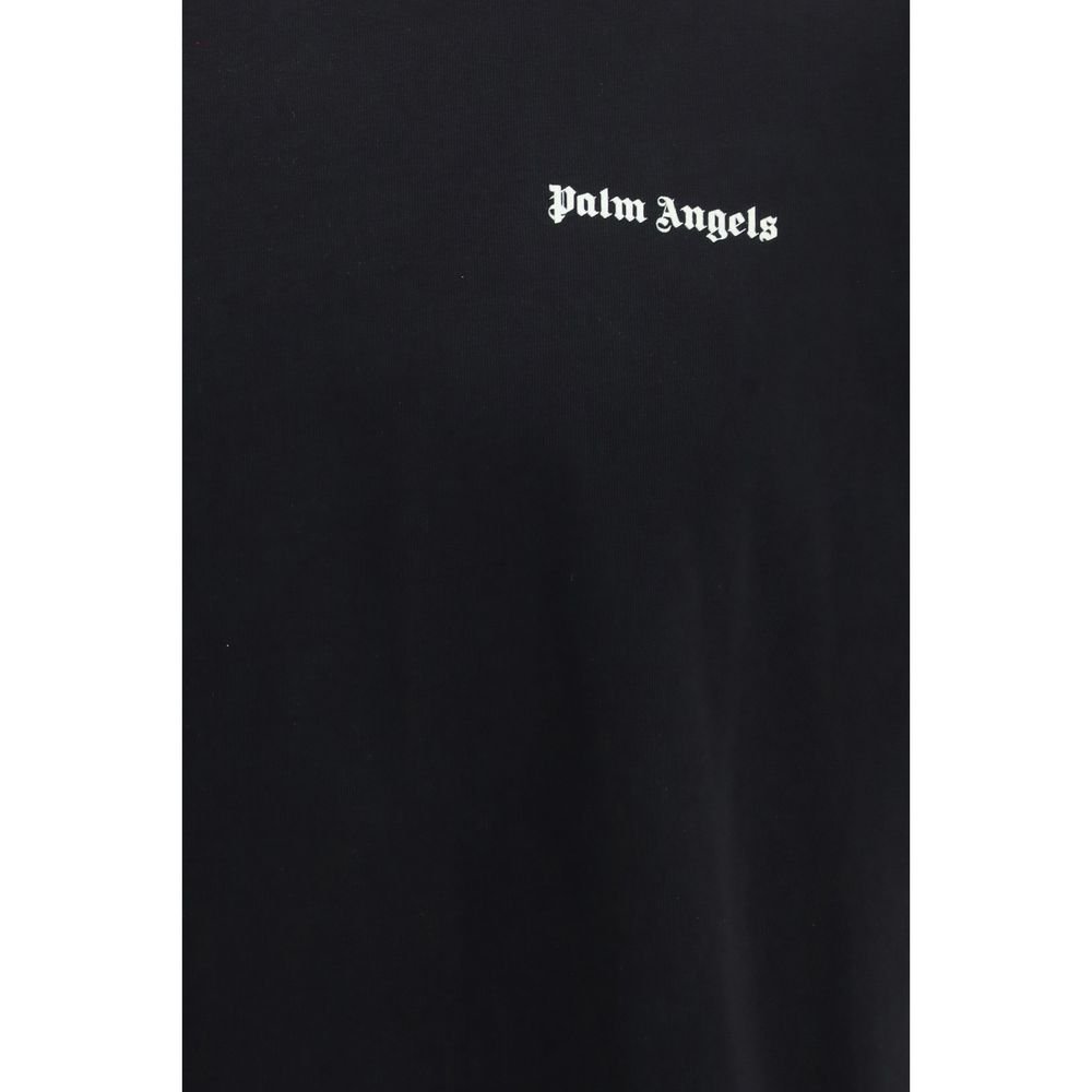Trendy Black Soft Cotton Logo T-Shirt designed by Palm Angels - Image 3