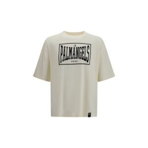 Opulent Beige Soft Cotton Box T-Shirt designed by Palm Angels