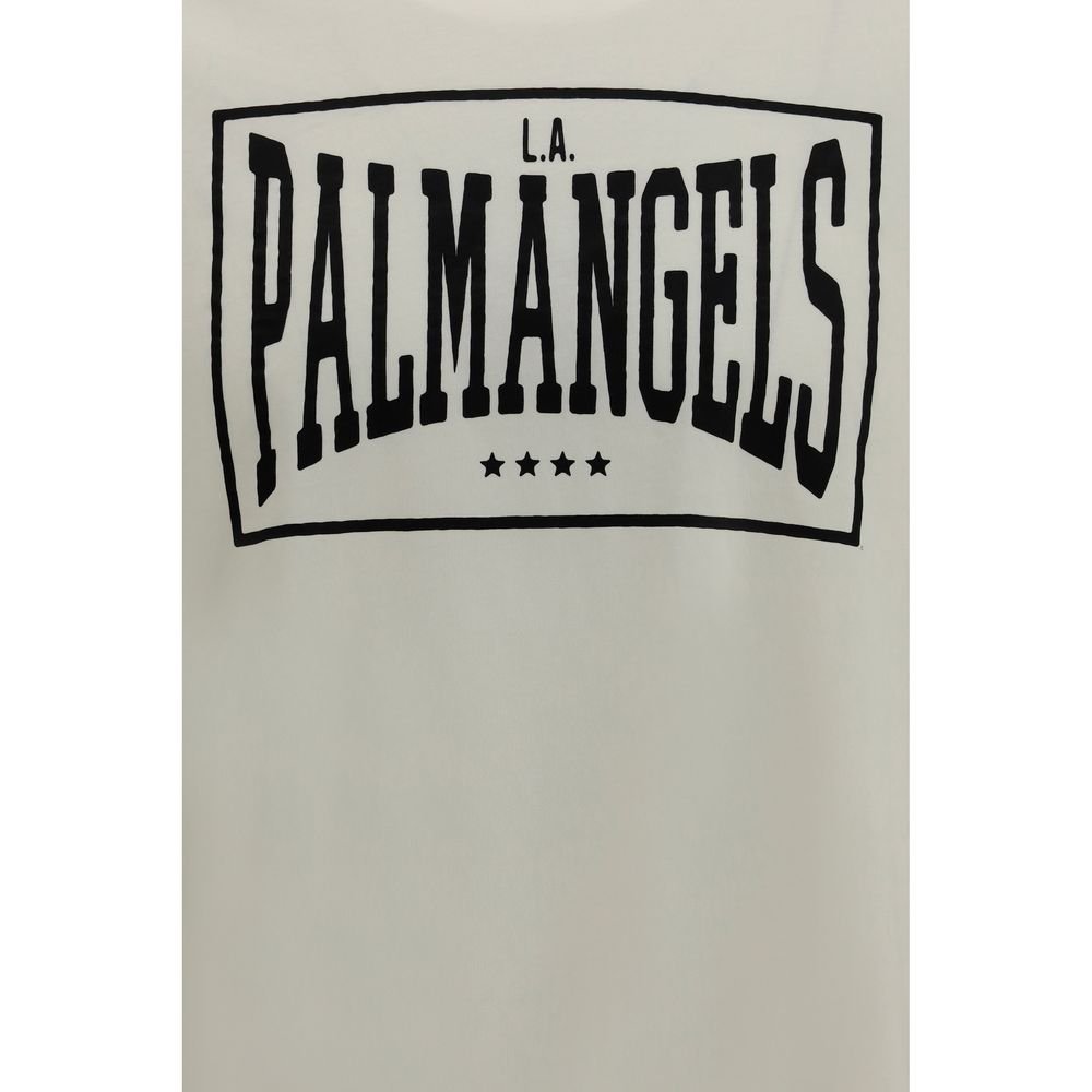 Opulent Beige Soft Cotton Box T-Shirt designed by Palm Angels - Image 3