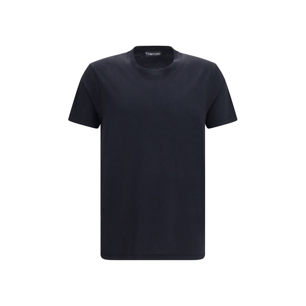 Elegant Black Soft Cotton T-Shirt designed by Tom Ford
