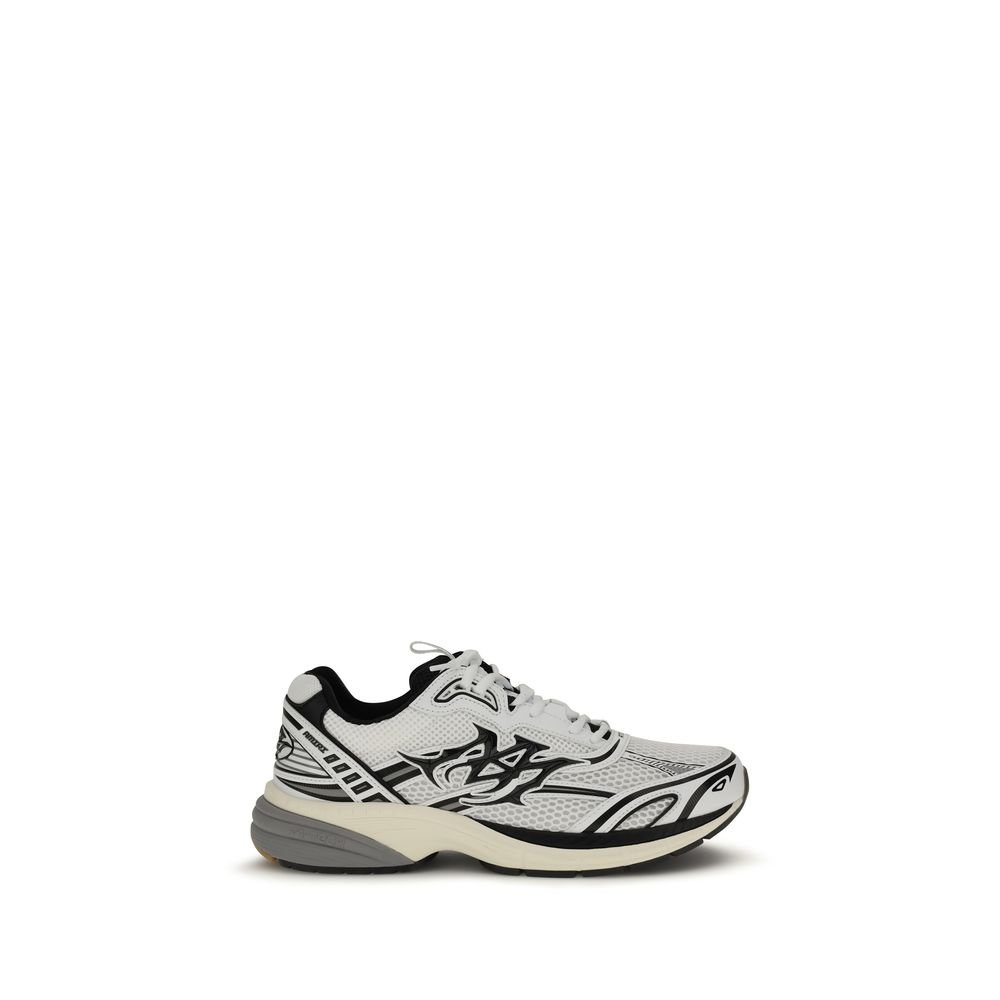 Opulent White Leather Athletic Sneakers designed by Amiri
