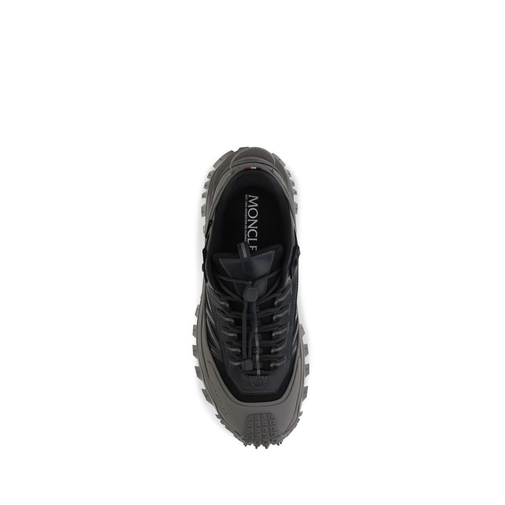 Stylish Gray Leather Athletic Sneakers designed by Moncler - Image 4