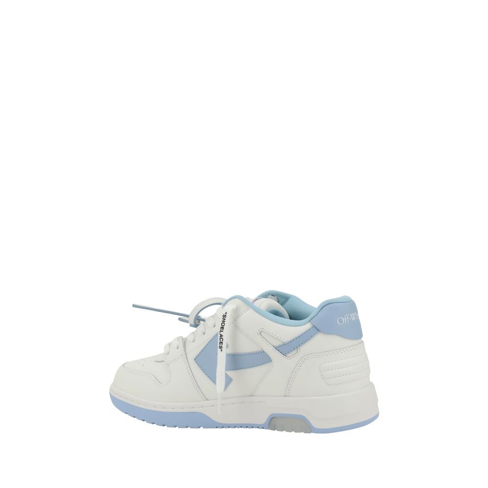 Chic White Leather Athletic Sneakers designed by Off-White - Image 3