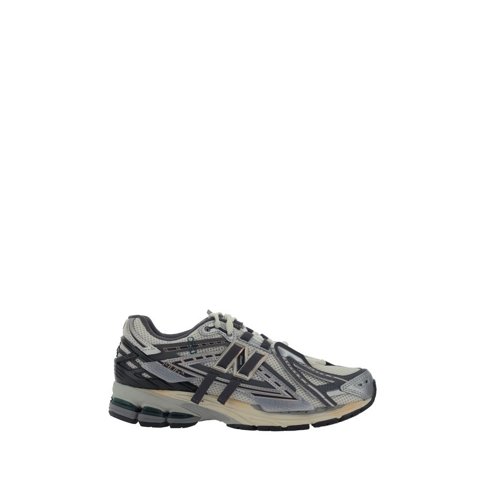 Classic Silver Fabric Athletic Sneakers designed by New Balance