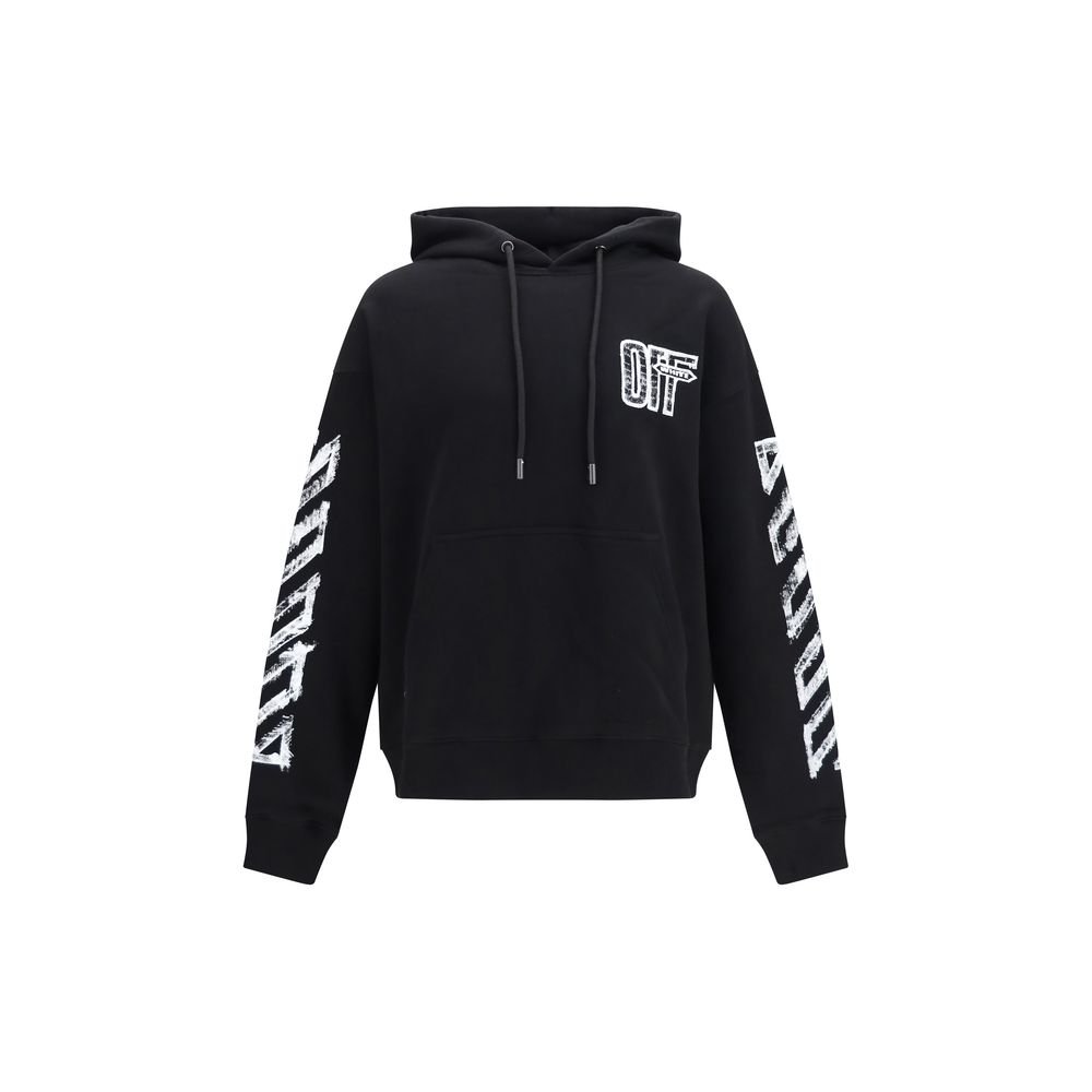 Stylish Black Soft Cotton Hoodie designed by Off-White