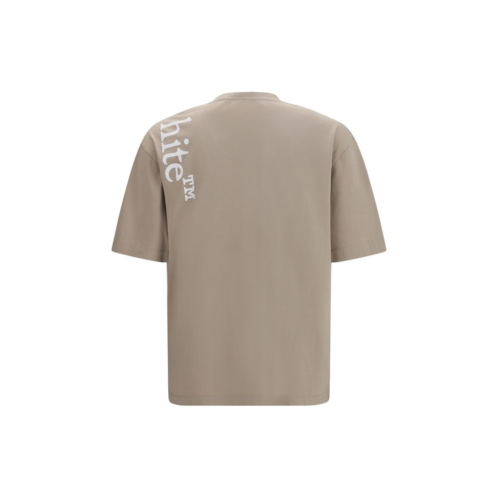 Classic Beige Soft Cotton T-Shirt designed by Off-White - Image 2