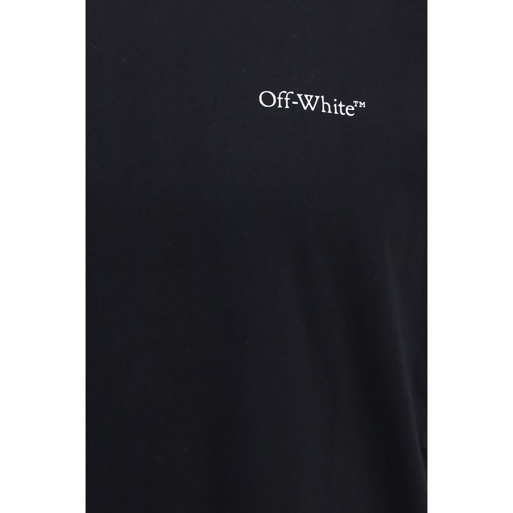 Elegant Black Soft Cotton T-Shirt designed by Off-White - Image 3