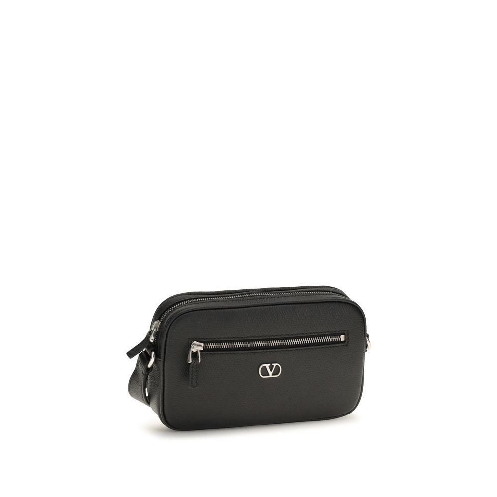Chic Black Leather Shoulder Bag designed by Valentino Garavani - Image 2