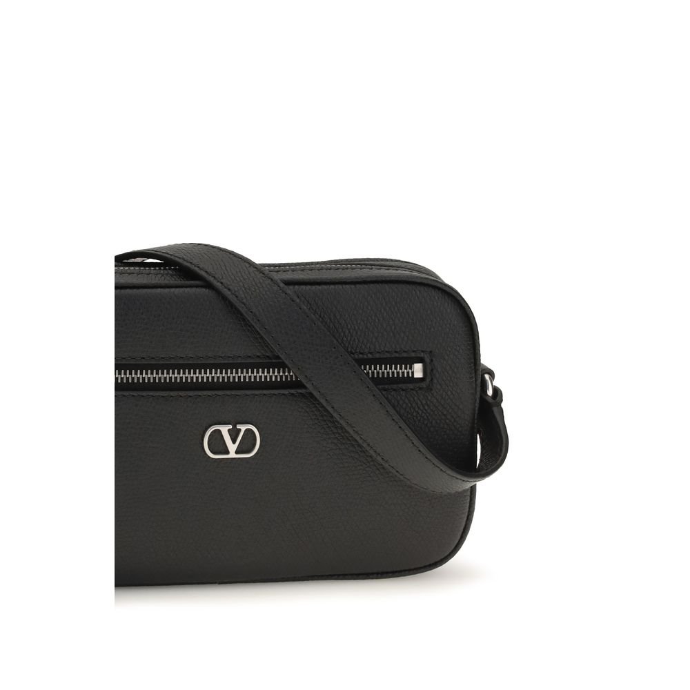 Chic Black Leather Shoulder Bag designed by Valentino Garavani - Image 4