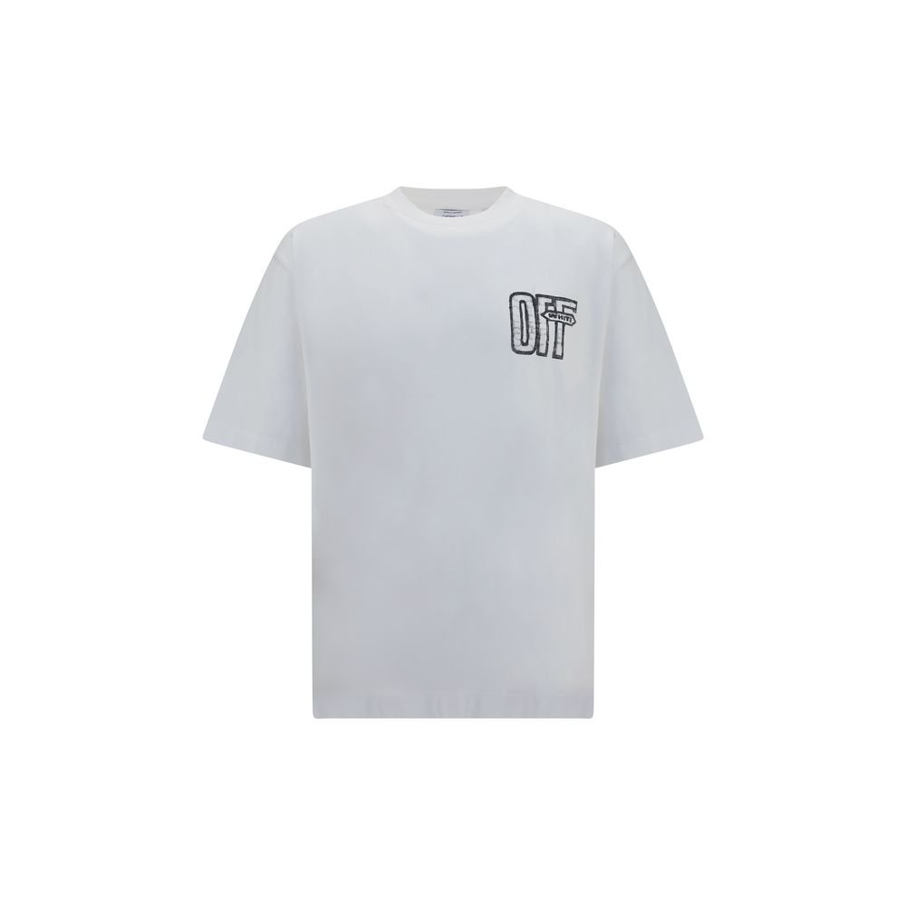 Stylish White Soft Cotton T-Shirt designed by Off-White