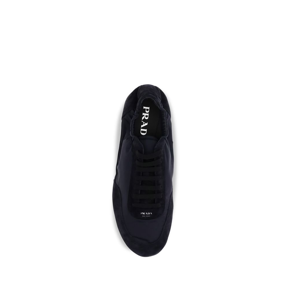 Chic Blue Low Top Athletic Sneakers designed by Prada - Image 4