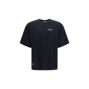 Chic Black Soft Cotton Arrow T-Shirt designed by Off-White
