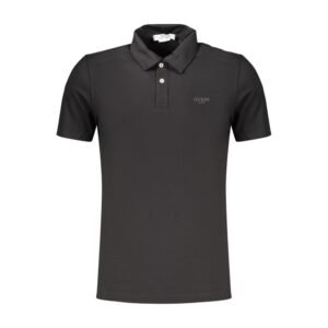 Black Cotton Men's Polo