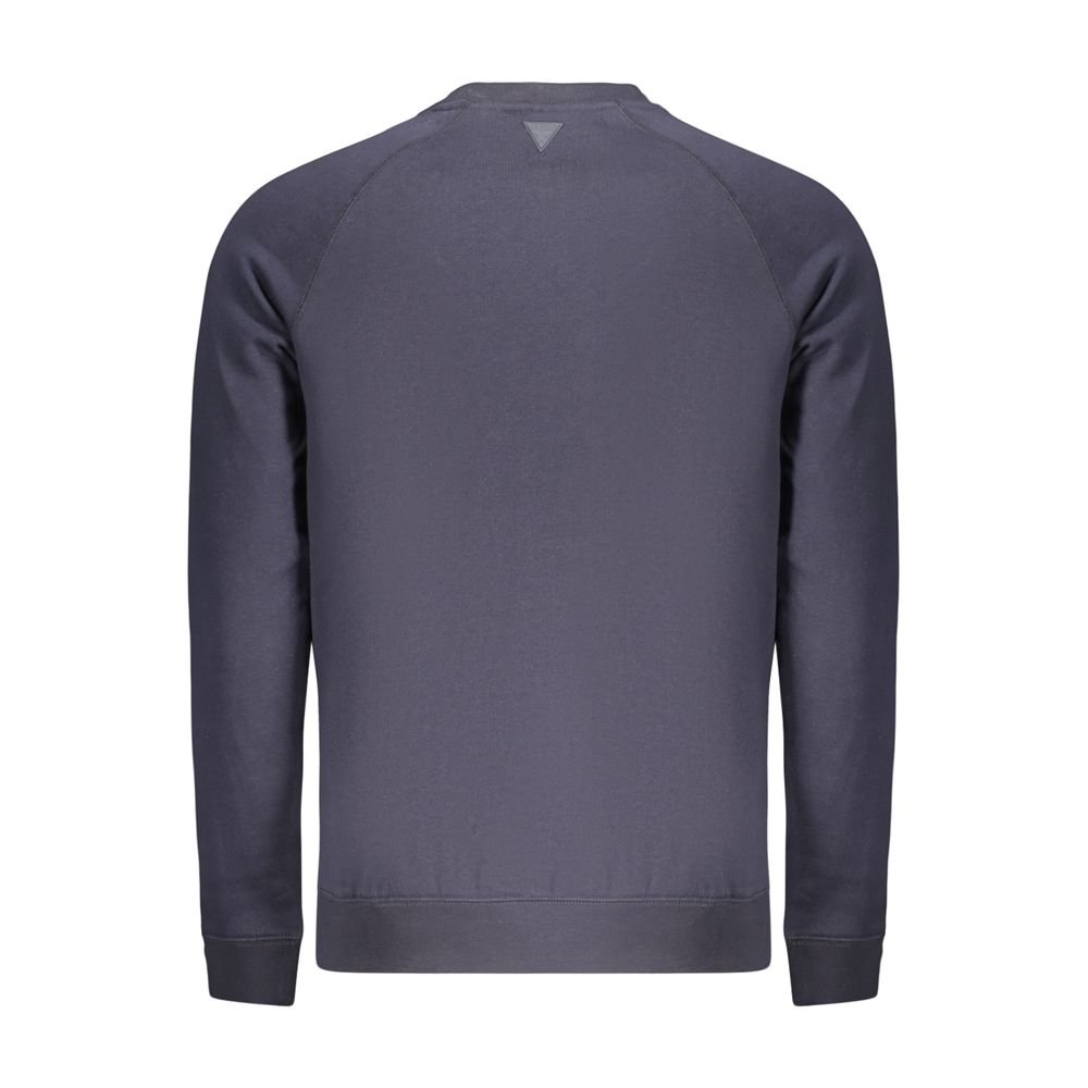 Blue Cotton Men's Sweatshirt - Image 2