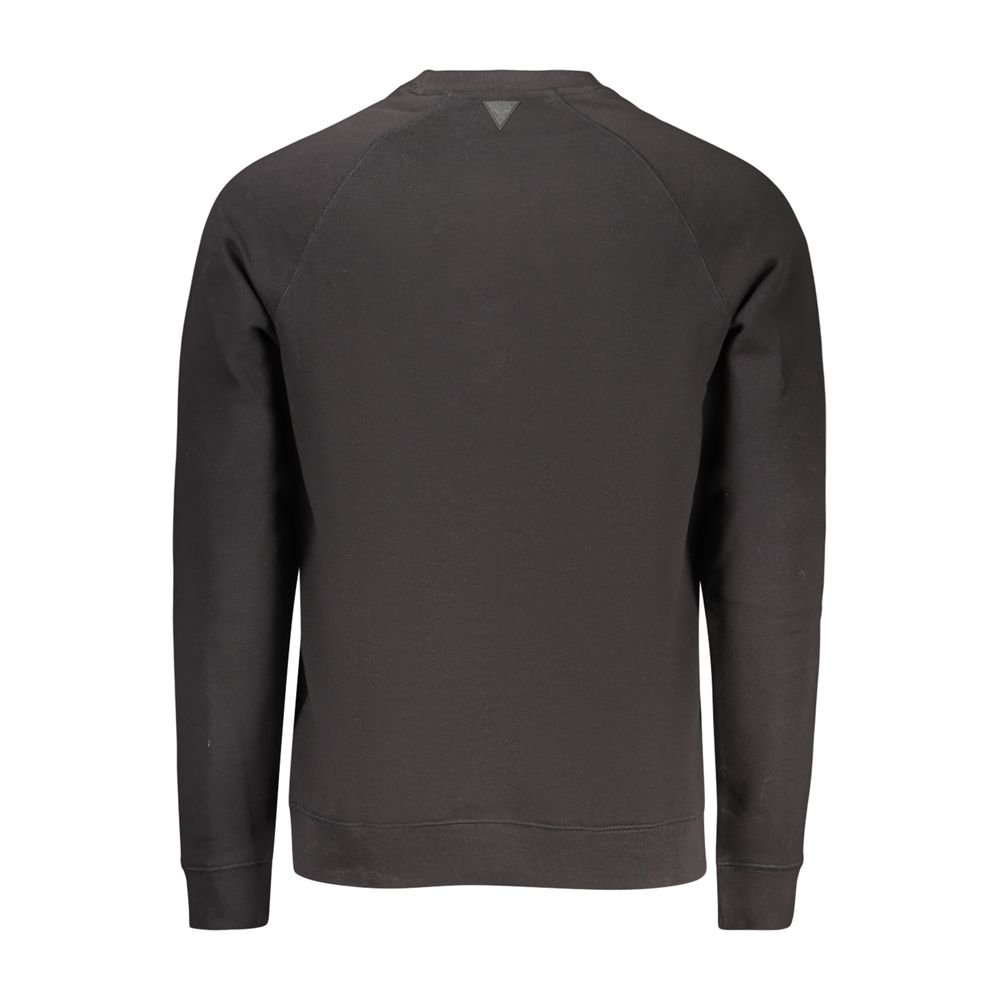 Black Cotton Men's Sweatshirt - Image 2
