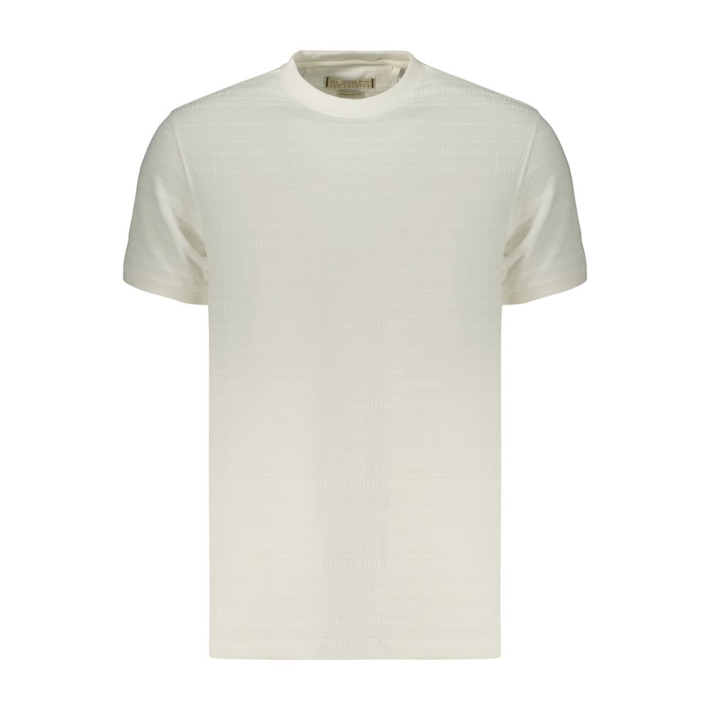 Bianco Cotton Men's T-Shirt designed by Guess