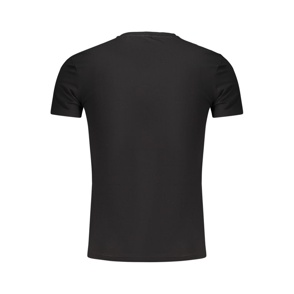 Black Cotton Mens T-Shirt - Image 2