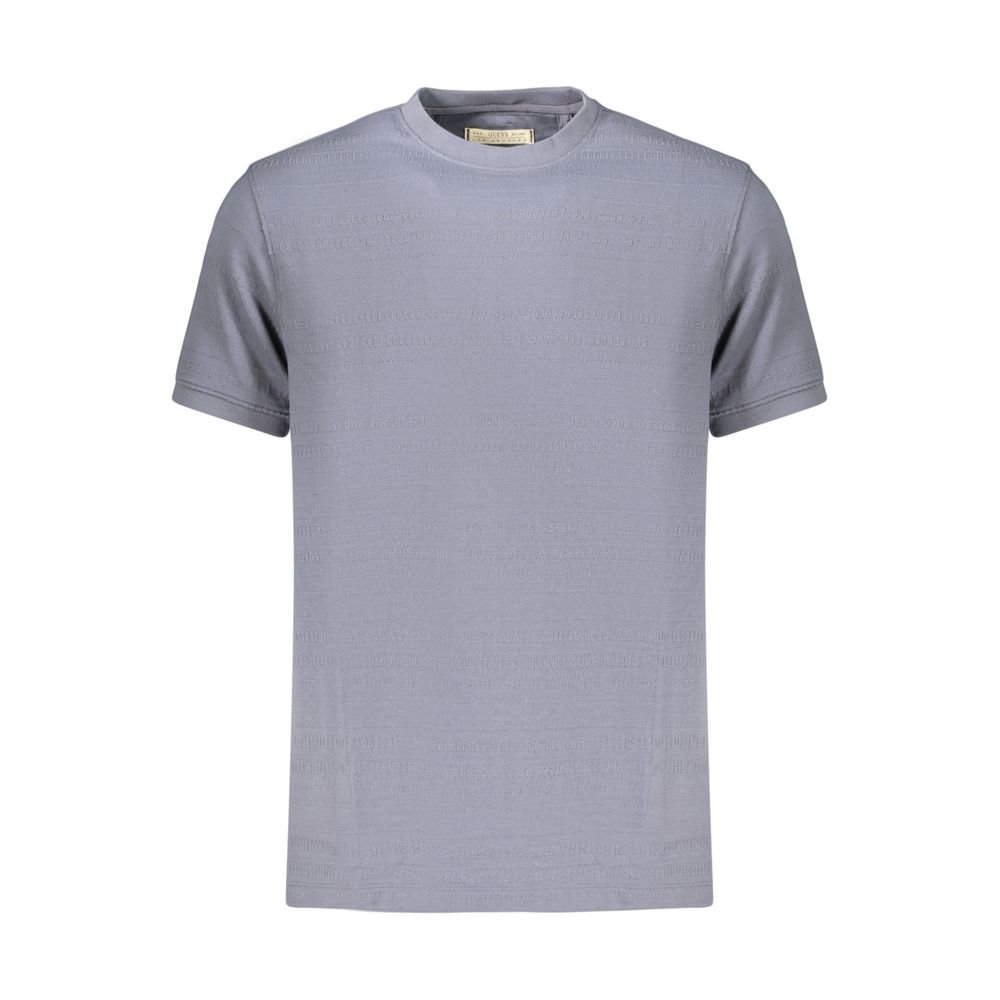 Blue Cotton Men's T-Shirt designed by Guess