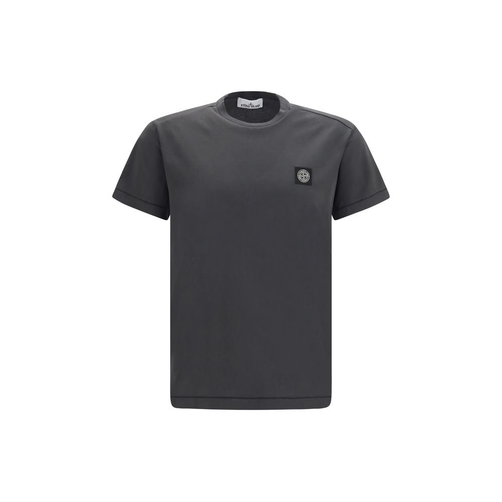 Stylish Gray Soft Cotton T-Shirt designed by Stone Island