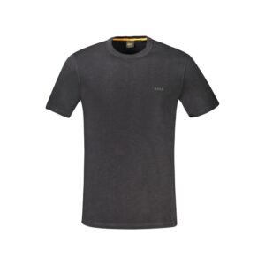 Black Cotton Men's T-Shirt designed by Hugo Boss
