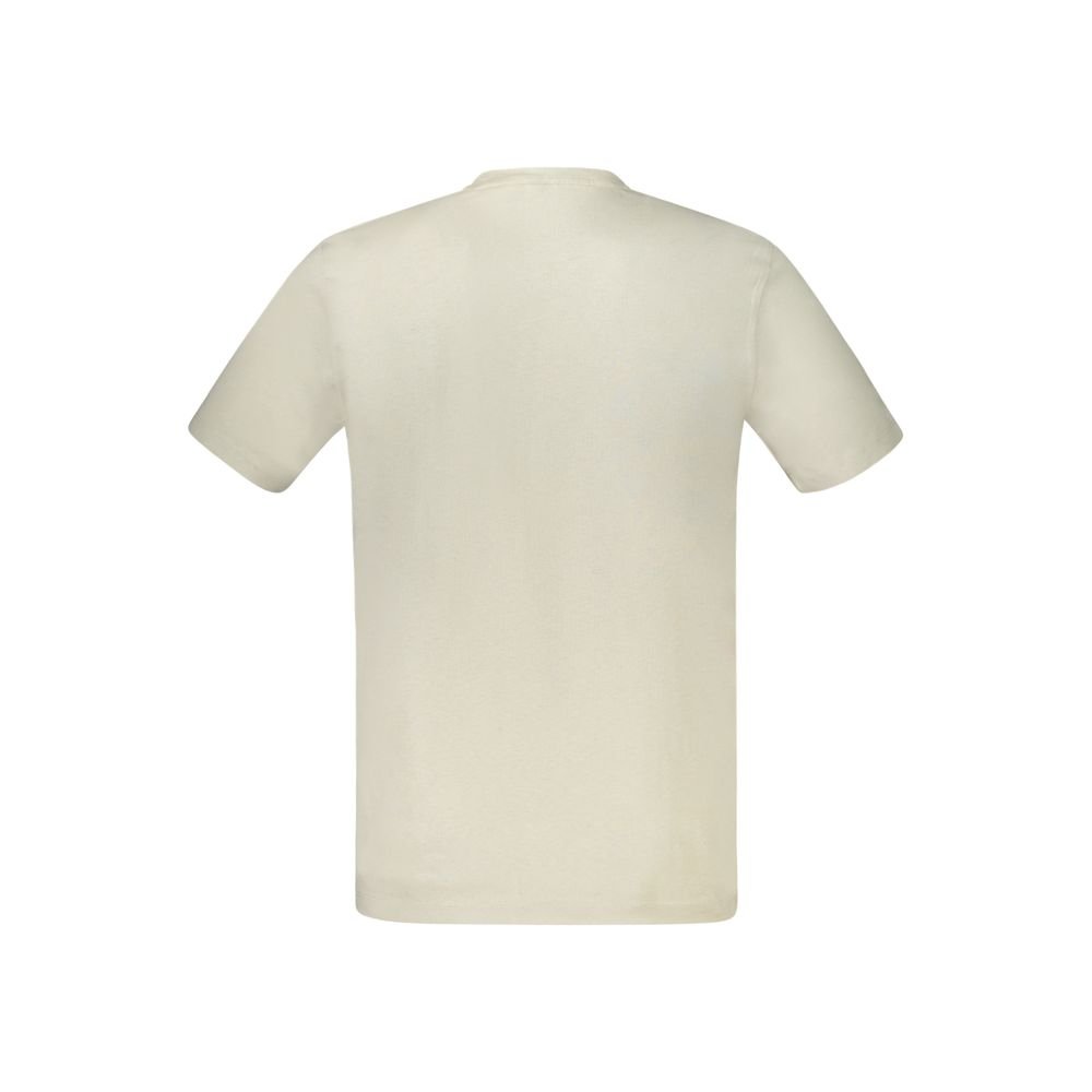 Beige Cotton Men's T-Shirt designed by Hugo Boss - Image 2