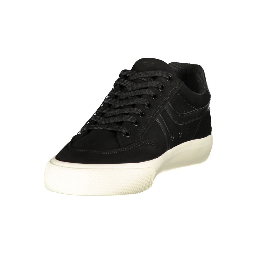 Black Polyurethane Mens Sneaker designed by Hugo Boss - Image 3