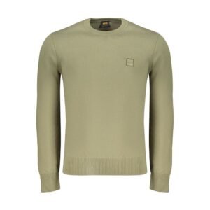 Green Cotton Men's Shirt designed by Hugo Boss