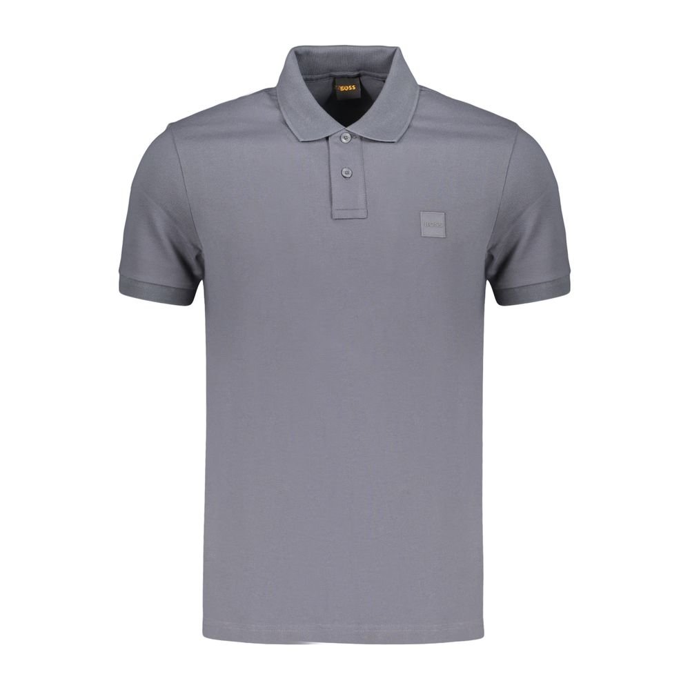 Blue Cotton Men's Polo Shirt designed by Hugo Boss