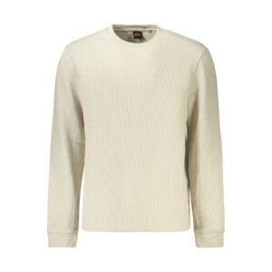 Beige Cotton Men's Shirt designed by Hugo Boss