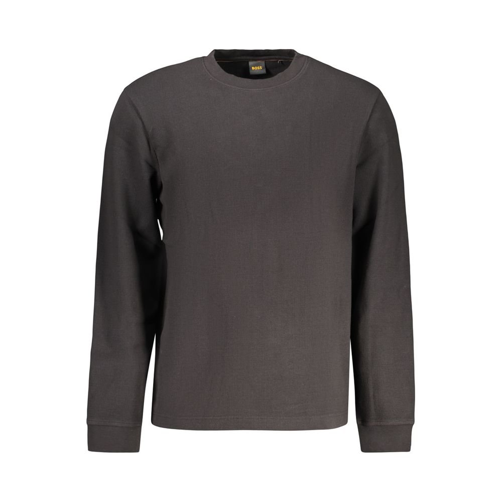 Black Cotton Men's Shirt designed by Hugo Boss