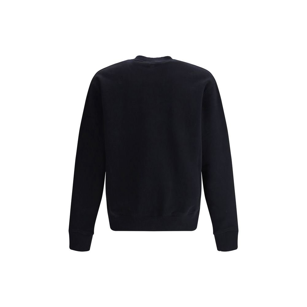 Trendy Black Cotton Sweatshirt designed by Ami Paris - Image 2