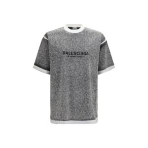 Stylish Gray Soft Cotton T-Shirt designed by Balenciaga